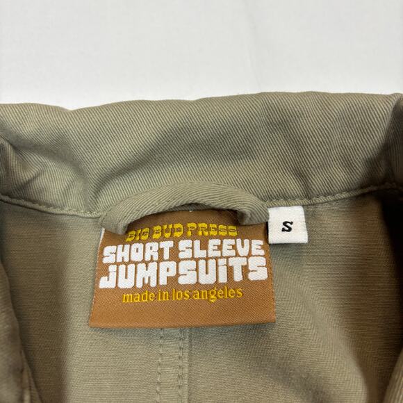 Big Bud Press Green Short Sleeve Jumpsuit Women's Small Boho Indie Twee - Picture 4 of 9